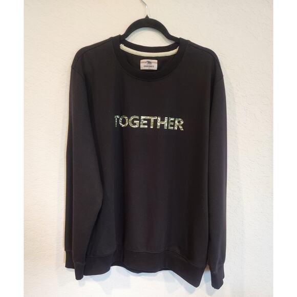 Urban Ranger Men’s XXL Sweatshirt Black “TOGETHER” Camo Graphic Pullover... - Picture 1 of 6